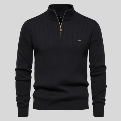 Alvis | Muscle Fit Casual Ribbed Sweater