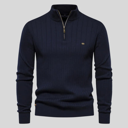 Alvis | Muscle Fit Casual Ribbed Sweater