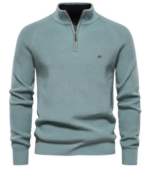 ALAN™ - COTTON KNIT SWEATER FOR MEN