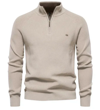 ALAN™ - COTTON KNIT SWEATER FOR MEN