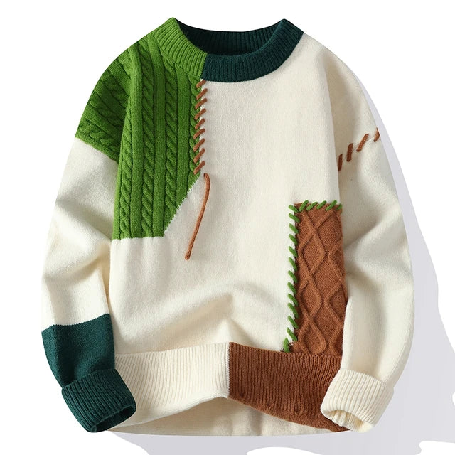 Harvest Patch™ - Autumn Patchwork Sweater